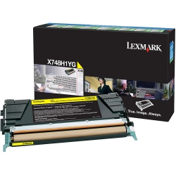 LEXMARK X748 High Yield Return Program Toner Cartridge In Yellow
