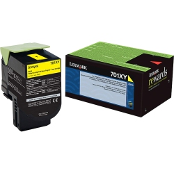 LEXMARK 701Xy Extra High Yield Return Program Toner Cartridge In Yellow