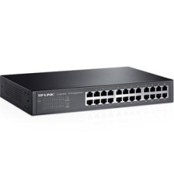 TP LINK Tp-Link Tl-Sg1024D 10/100/1000Mbps 24-Port Gigabit 13-Inch Rackmountable Switch, 48GBps Capacity - Unmanaged