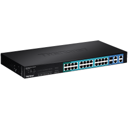 TRENDNET 24-Port 10/100 Mbps Web Smart Poe+ Switch (Tpe-224Ws)