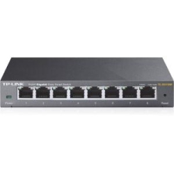 TP LINK Tp-Link Tl-Sg108E 8-Port Gigabit Easy Smart Switch, 8 10/100/1000Mbps Rj45 Ports, Mtu/port/tag-Based Vlan, Qos, Igmp Snooping