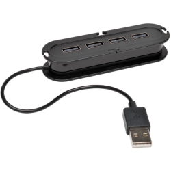 TRIPP LITE BY EATON 4-Port USB 2.0 Hi-Speed Ultra-Mini Hub With Power Adapter (U222004R)