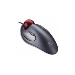 LOGITECH Trackman Marble Optical Gaming Mouse - Dark - (910-000806) In Silver
