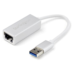 STARTECH USB 3.0 to Gigabit Network Adapter - - Sleek Aluminum In Silver