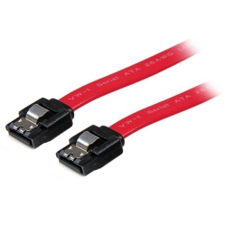 STARTECH 24In Latching SATA Cable - SATA Cable - 2 Ft