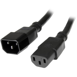 STARTECH 10 Ft Standard Computer Power Cord Extension - C14 to C13