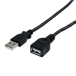 STARTECH 3 Ft USB 2.0 Extension Cable A to A - M/f In Black