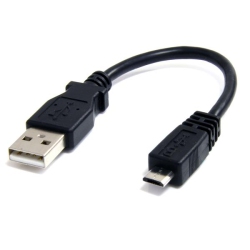 STARTECH 6In Micro USB Cable - A to Micro B