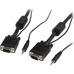 STARTECH 35 Ft Coax High Resolution Monitor VGA Cable With Audio HD15 M/m