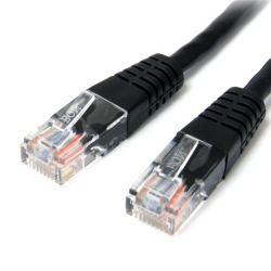 STARTECH 15 Ft Cat5E / Cat 5 Molded Patch Cable 15Ft In Black