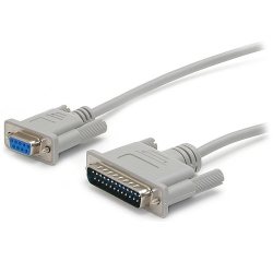 STARTECH 10 Ft Cross Wired Db9 to Db25 Serial Null Modem Cable - F/m