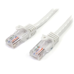 STARTECH 6 Ft Cat5E / Cat 5 Snagless Patch Cable 6Ft In White