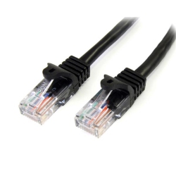 STARTECH 50 Ft Cat5E / Cat 5 Snagless Patch Cable 50Ft In Black