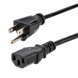 STARTECH 10 Ft Standard Computer Power Cord - Nema5-15P to C13