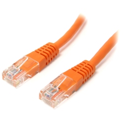 STARTECH 15 Ft Cat5E / Cat 5 Molded Patch Cable 15Ft In Orange