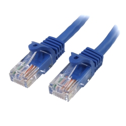 STARTECH 15 Ft Cat5E / Cat 5 Snagless Patch Cable 15Ft In Blue