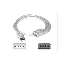 CABLES TO GO C2G 3M USB 2.0 A Male to A Female Extension Cable - In White