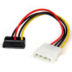 STARTECH 6In 4 Pin Molex to Left Angle SATA Power Cable Adapter