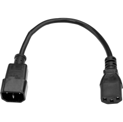 STARTECH 3 Ft Standard Computer Power Cord Extension - C14 to C13