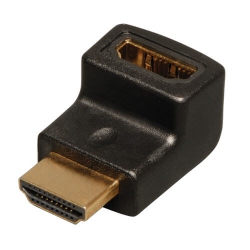 TRIPP LITE HDMI Male Plug to HDMI Female Jack Right Angle Adapter - (P142-000-Up) In Black