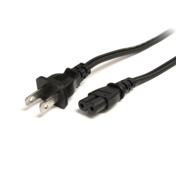 STARTECH 10 Ft Standard Laptop Power Cord - Nema 1-15P to C7