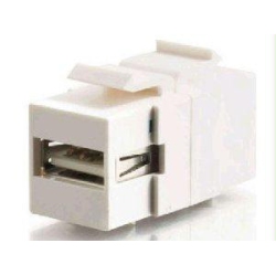CABLES TO GO C2G Snap-In USB A/b Female Keystone Insert Module - In White