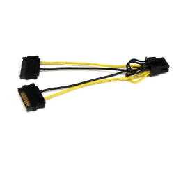STARTECH SATA Power to 8 Pin PCi Express Video Card Power Cable Adapter