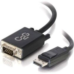 BEST DEALS PLUS INC C2G 10Ft Displayport Male to VGA Male Adapter Cable - In Black