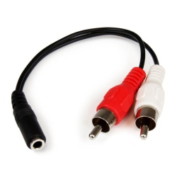 STARTECH Stereo Audio Cable - 3.5MM Female to 2X Rca Male