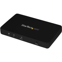 STARTECH HDMI Splitter 1 In 2 Out - 4K 30Hz - 2 Port - Aluminum - HDMI Multi Port - HDMI Audio Splitter (St122HD4K)