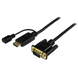 STARTECH 3 Ft HDMI to VGA Active Converter Cable - HDMI to VGA Adapter