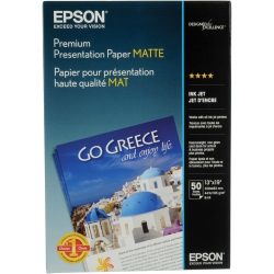 EPSON 13"x19" Premium Presentation Matte Paper, 50 Sheets - (S041263)