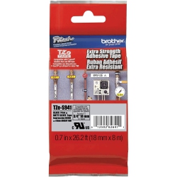 BROTHER Laminated P-Touch Tape - (Tzes941) In Silver