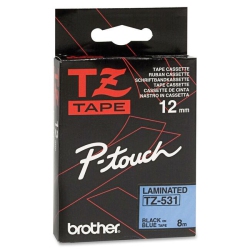 BROTHER Tze531 Black On Label Tape In Blue