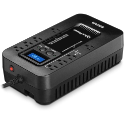 CYBERPOWERPC Cyberpower Ec650G Ecologic 650Va/390W Energy Efficient Lcd Desktop Eco UPS