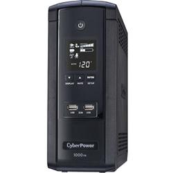 CYBER POWER Cyberpower 1000Va Brg1000Avrlcd UPS With 600W, Avr, Lcd, And 2.1 USB Charging