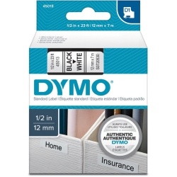 DYMO Black On D1 Label Tape In White
