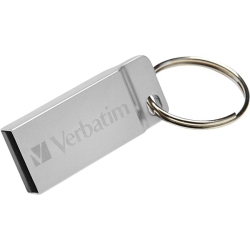 VERBATIM 32GB Metal Executive USB Flash Drive - (98749) In Silver
