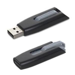 VERBATIM 8GB Store 'n' Go V3 USB 3.0 Flash Drive - In Gray
