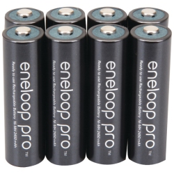 PANASONIC Eneloop Pro Aa 8Pk 2550Mah Rechargeable Batteries