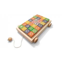 UNCLE GOOSE Classic Abc Blocks With Pull Wagon
