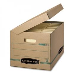 FELLOWES Flip-Top Attached Lid File Box