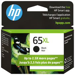 Cartouche D'encre Noire 65Xl De Hp