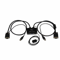 STARTECH 2 Port USB VGA Cable Kvm Switch - USB Powered W/ Remote Switch