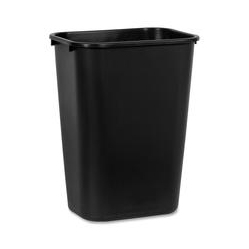 RUBBERMAID 2957 Deskside Large Wastebasket (295700Bla)