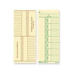 TOPS Named Days/overtime Time Cards (12603)