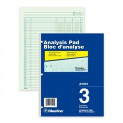BLUELINE Analysis Columnar Pad