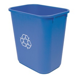 STOREX Washable 28Qt Plastic Waste Basket (00714U06C)