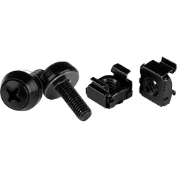 STARTECH.COM M5 Screws & Cage Nuts - 50 Pack In Black