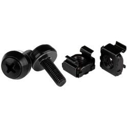STARTECH.COM M5 Screws & Cage Nuts - 100 Pack In Black
